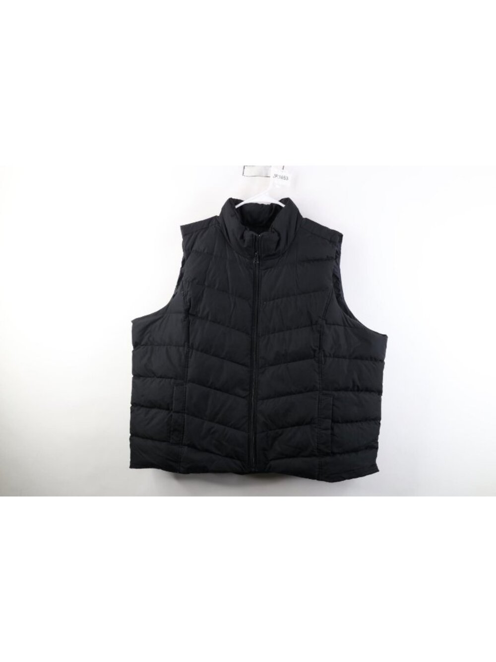 Vintage Y2K Lands End Womens 2X Goose Down Feather Puffer Vest Jacket Black